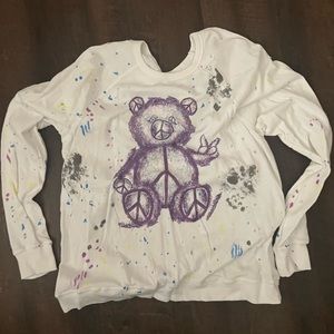 Lauren Moshi Rare Teddy Bear Sweatshirt
